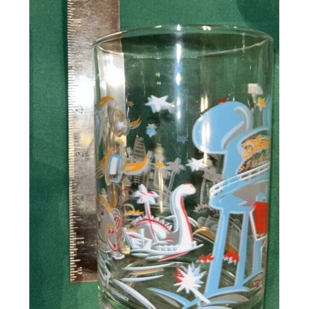 Vintage Full Set Of 4 McDonald's Walt Disney World 25th Anniversary Glasses Cups